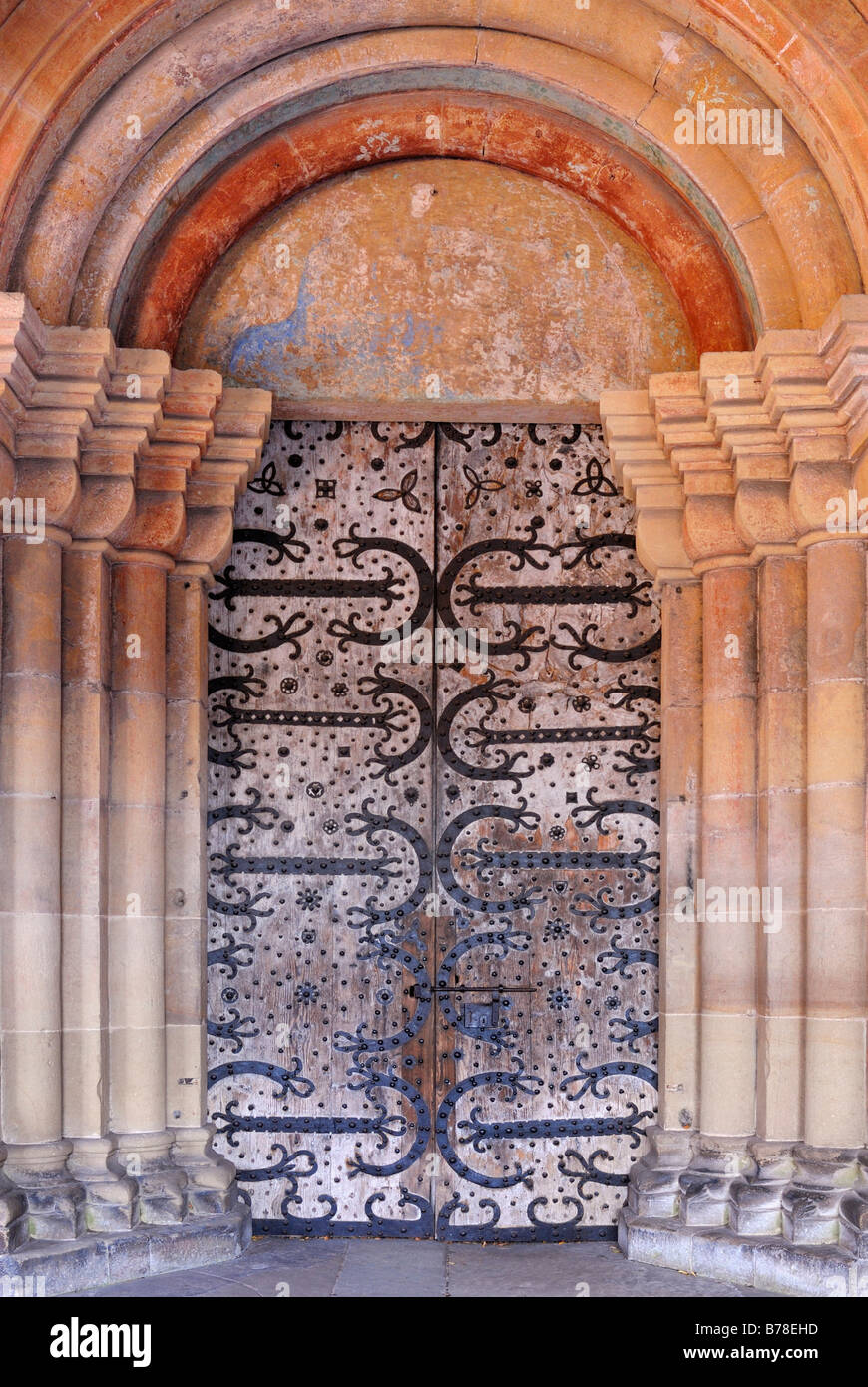 Portale della cattedrale a Kloster Maulbronn, Kloster Maulbronn, Enzkreis, Baden-Wuerttemberg, Germania, Europa Foto Stock