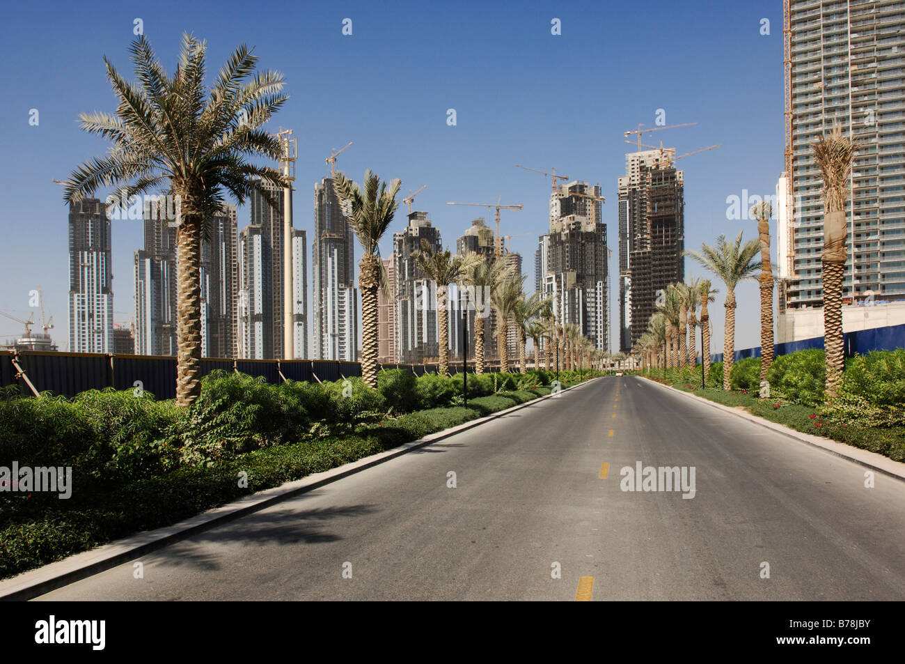Area di sviluppo Al Wasl di Dubai, Emirati Arabi Uniti, Emirati arabi uniti, Medio Oriente Foto Stock