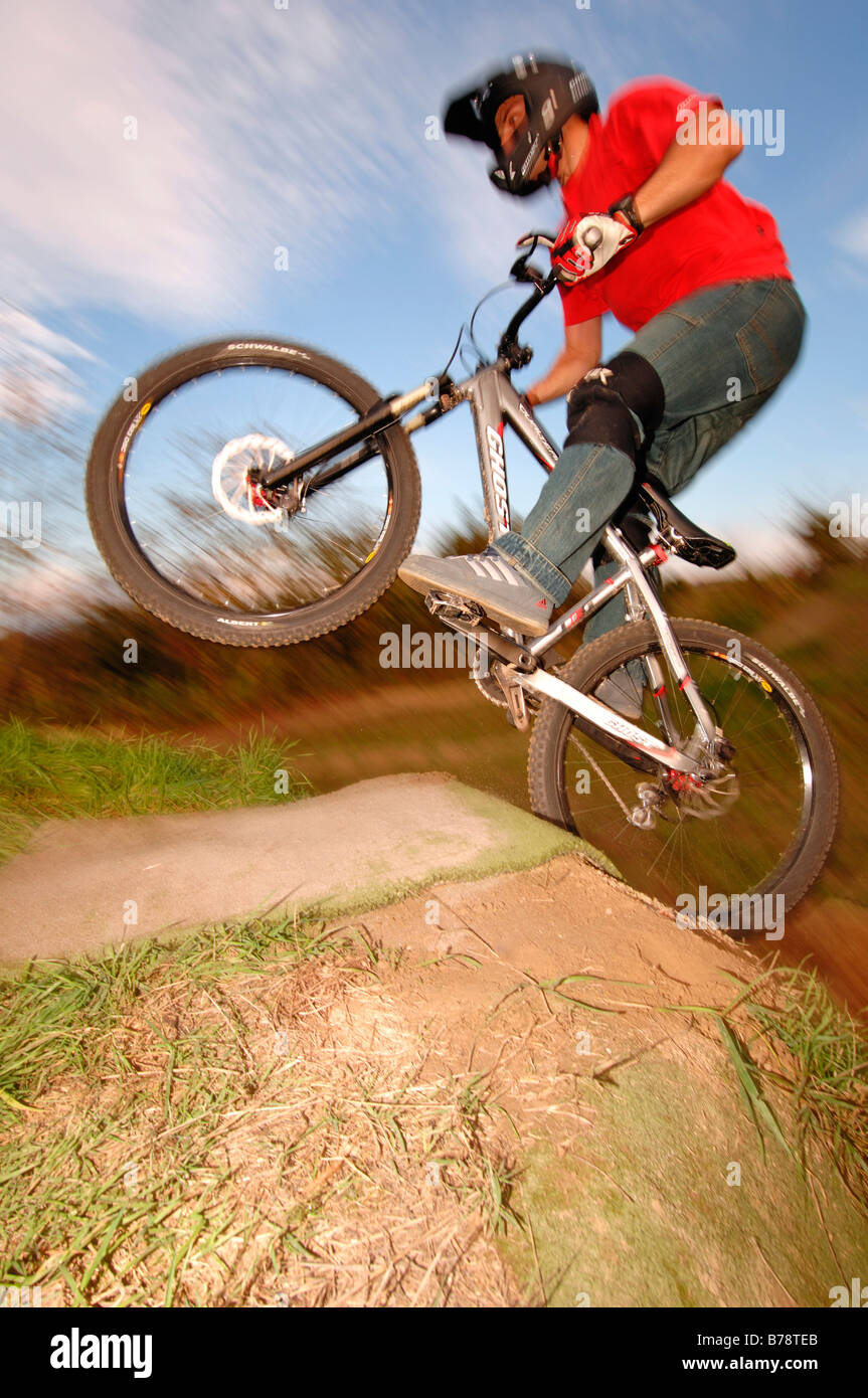 Marcus Klausmann, mountainbike, dirtjump, Freiburg, Baviera, Germania, Europa Foto Stock