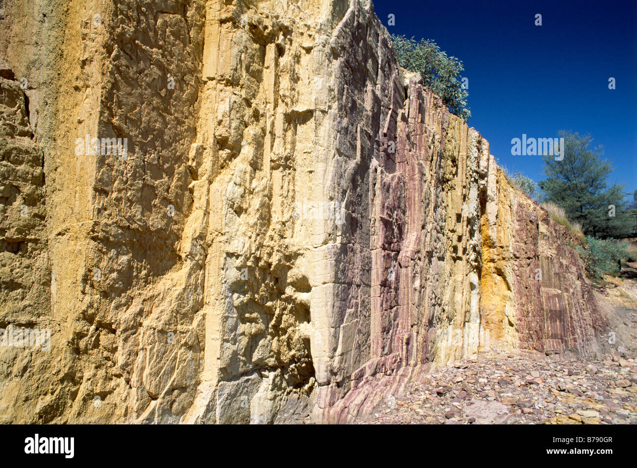 Ochre Pits, West MacDonnell National Park, il Territorio del Nord, l'Australia Foto Stock