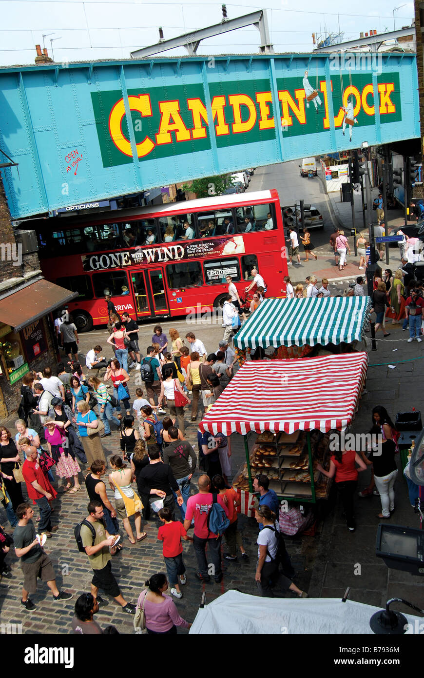 Camden Lock market a Londra Foto Stock