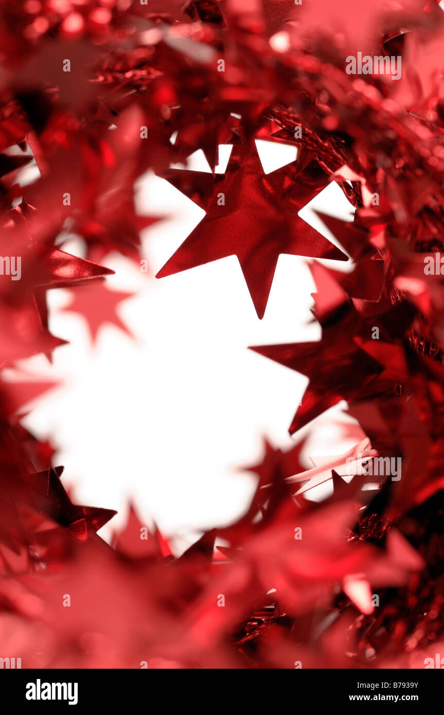 Stella Rossa decorazione Foto Stock