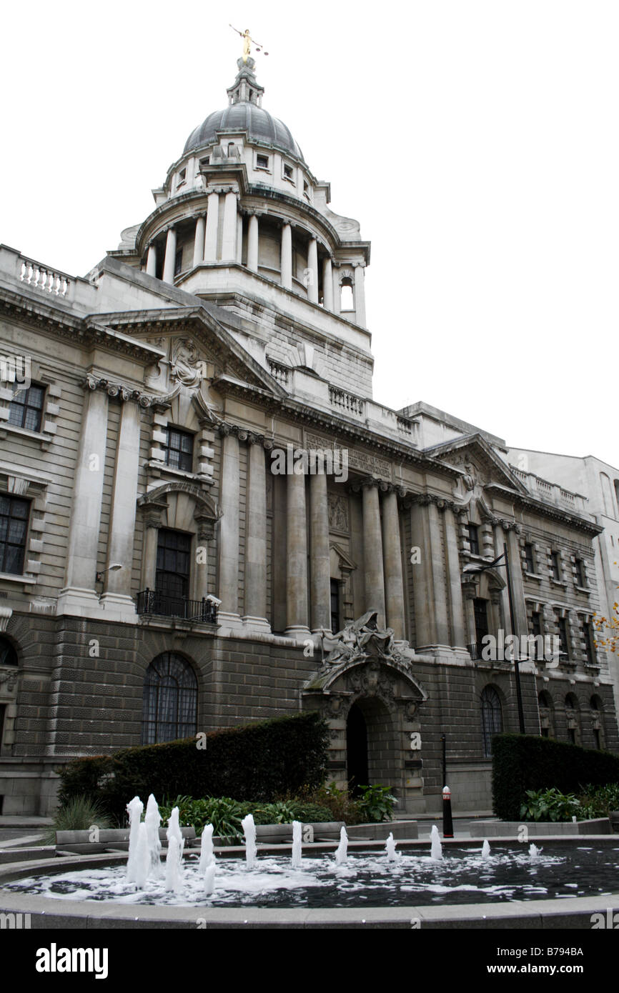 La Old Bailey tribunale penale di Londra Foto Stock