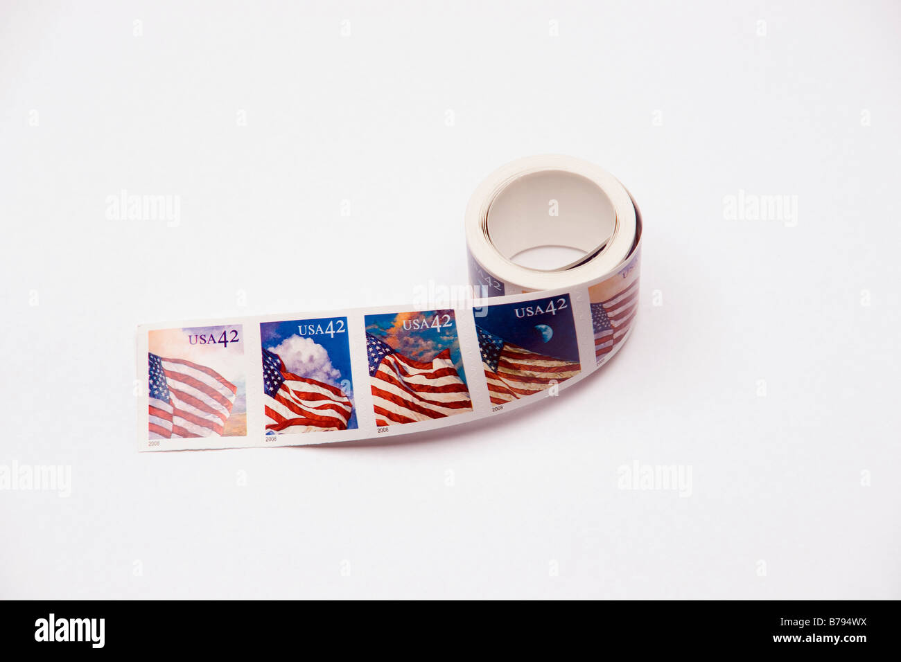 Rotolo di U.S. .42 cento francobolli Foto Stock