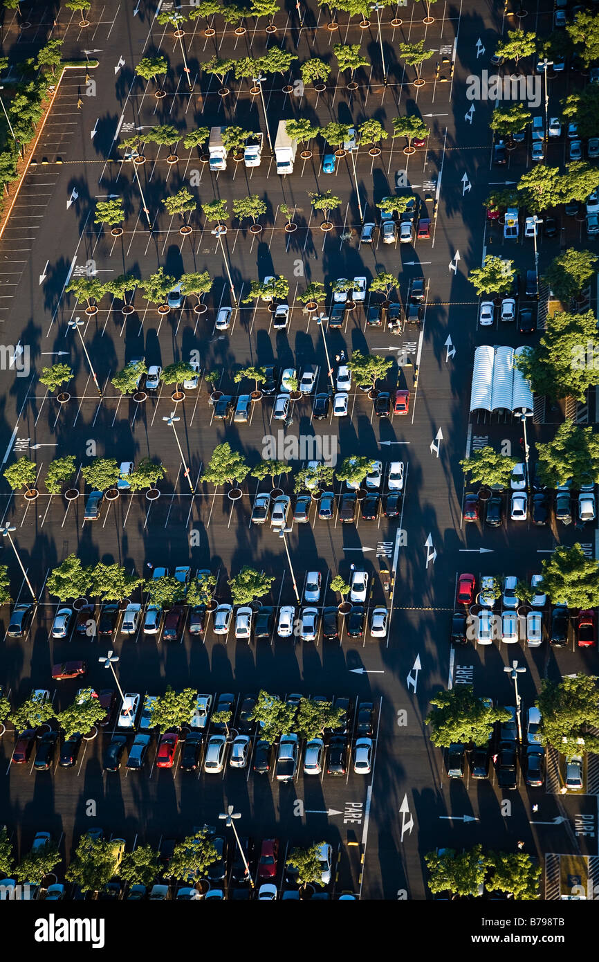 Il centro commerciale area parcheggio Ribeirao Preto città stato di San Paolo in Brasile Foto Stock