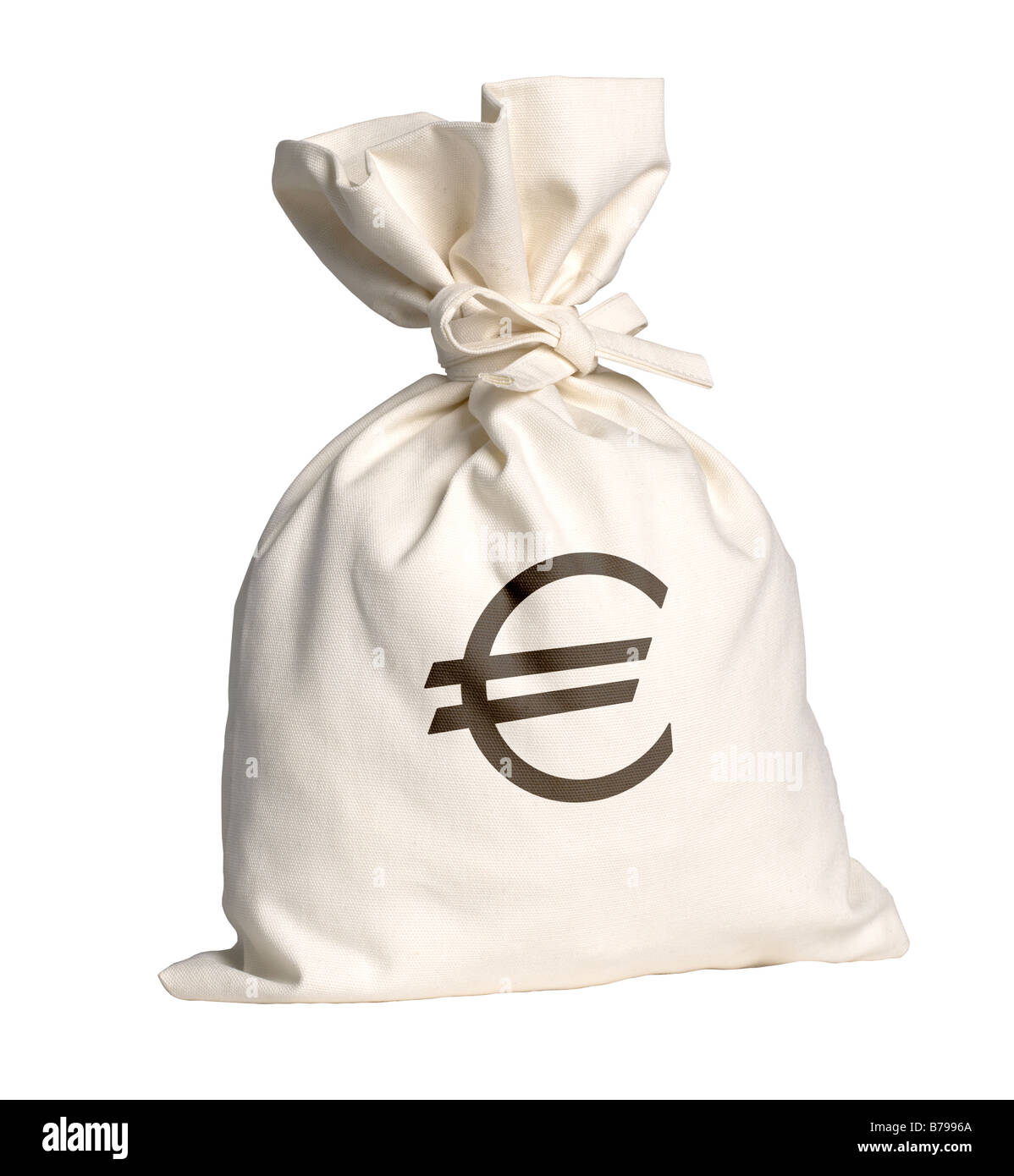 Sacco di denaro con simbolo Euro Foto Stock