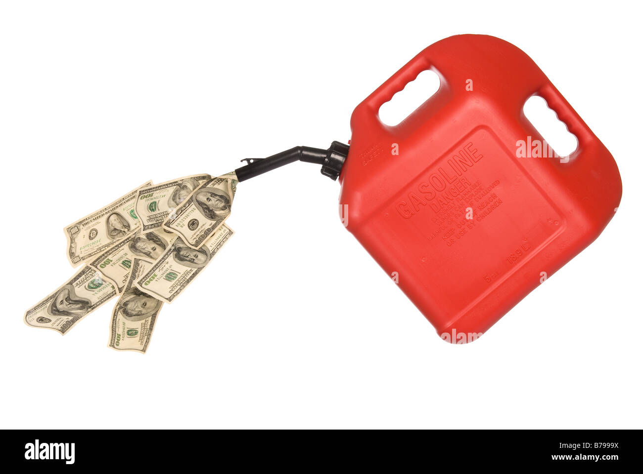 Il gas può versare centinaia di dollari per fare il mirror di elevati costi di benzina Foto Stock