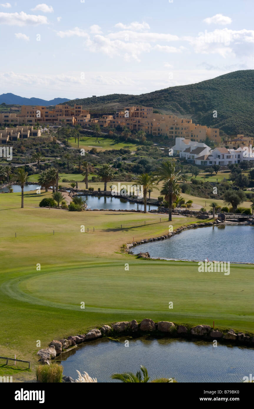 La Valle Del Este Golf Vera Almeria Spagna e la campagna circostante e case vacanze Corsi di spagnolo Resorts Foto Stock