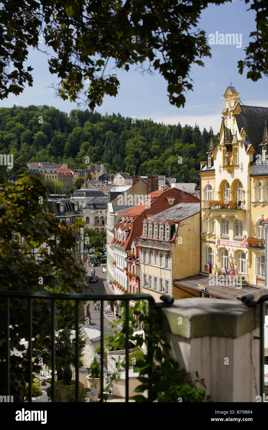 Europa Repubblica Ceca Boemia occidentale Karlovy Vary Foto Stock