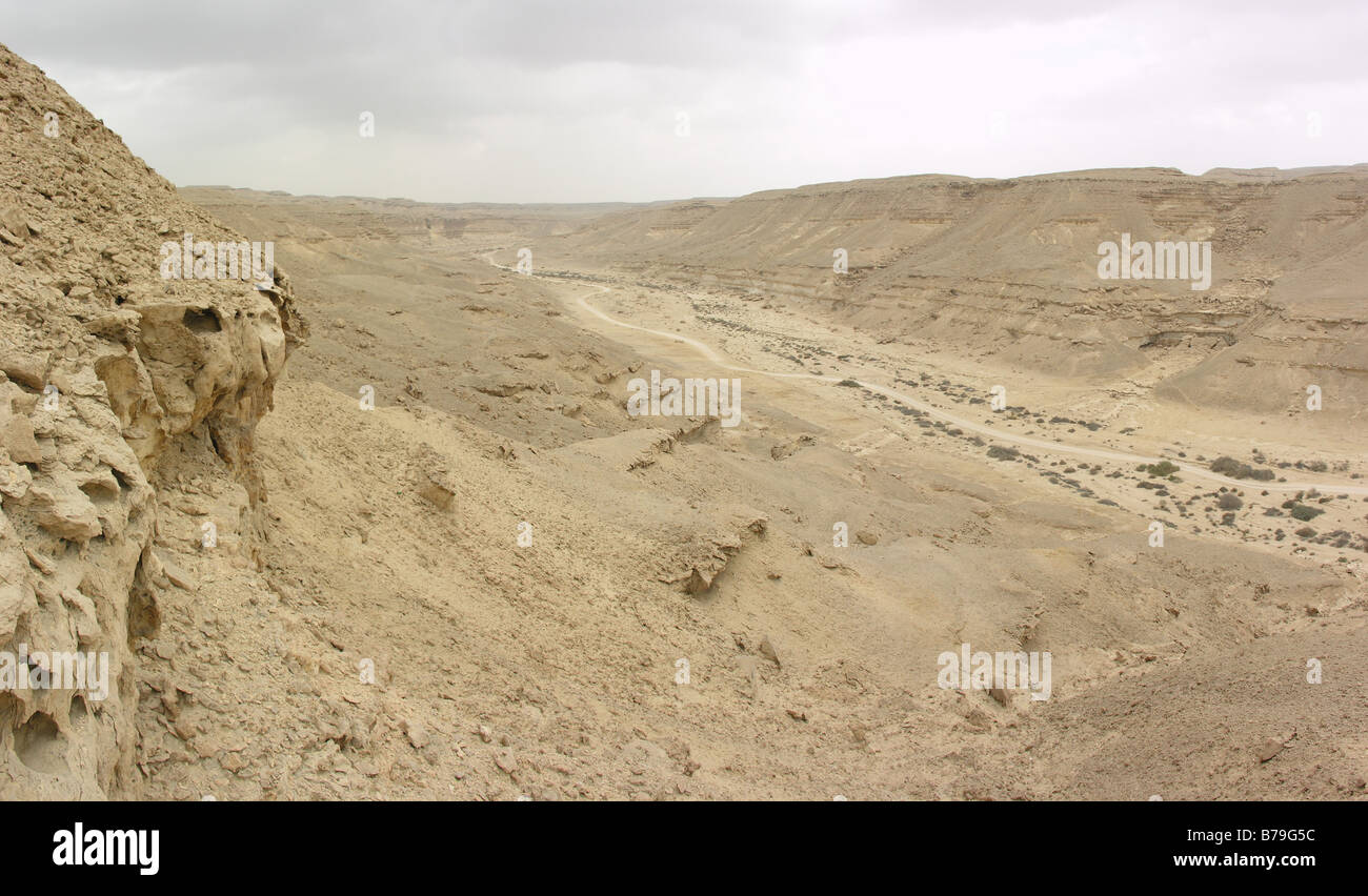 Deserto roccioso Valley vicino a città del Cairo in Egitto. Foto Stock