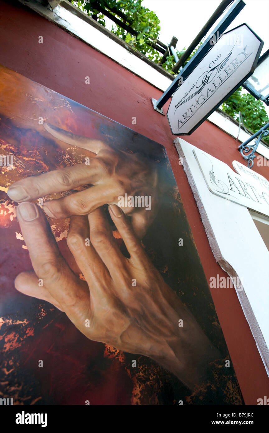 La Galleria d'arte entrata a Positano Costiera Amalfitana Foto Stock