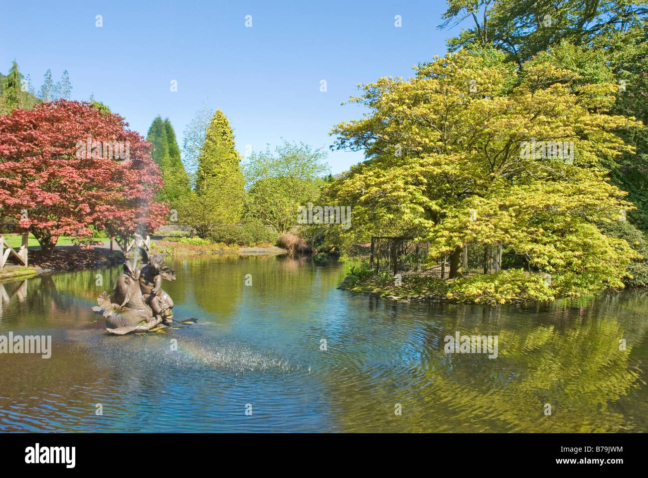 Giardini Benmore nr Dunoon Argyll & Bute Scozia Scotland Foto Stock