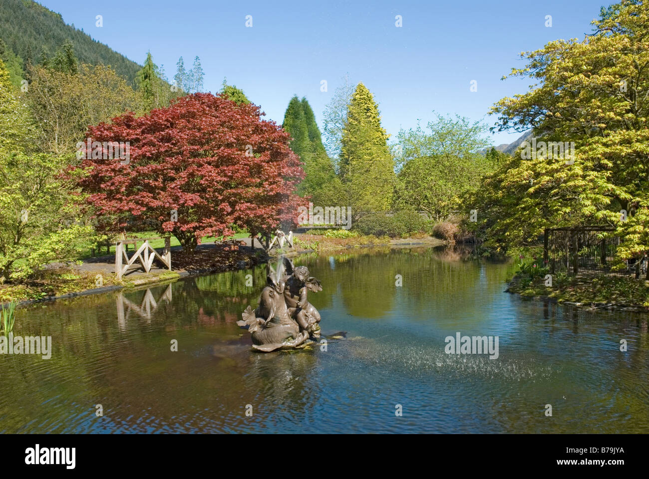 Giardini Benmore nr Dunoon Argyll & Bute Scozia Scotland Foto Stock