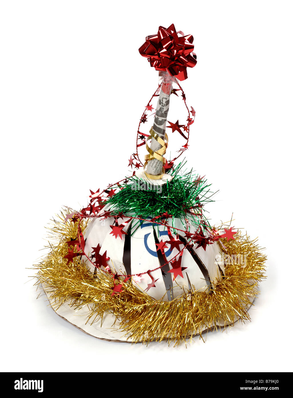 Christmas party hat Foto Stock