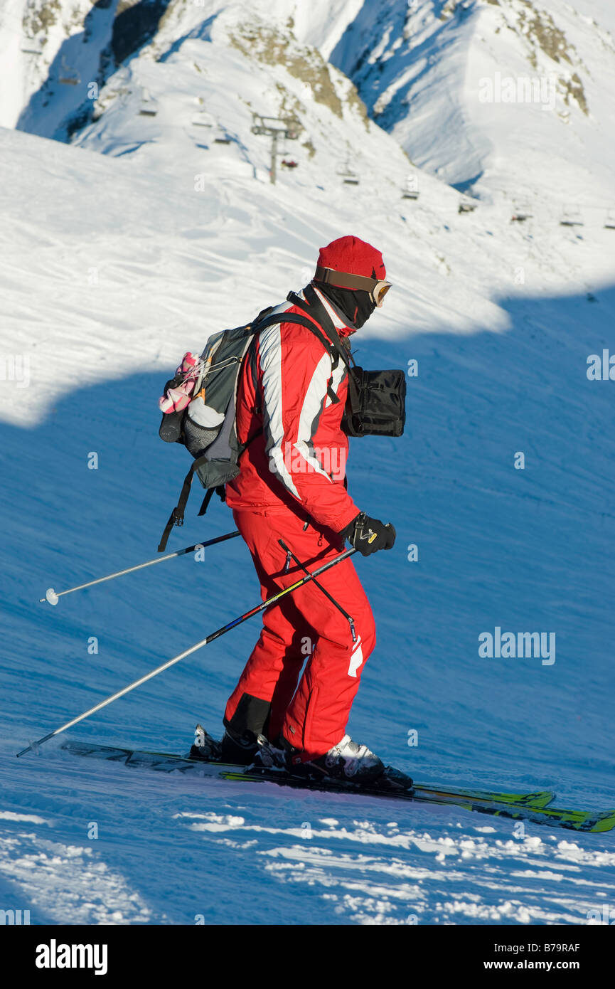 Vacanzieri godere gli sport invernali sulle piste da sci del Kasprowy Wierch Zakopane Monti Tatra Regione di Podhale Polonia Foto Stock