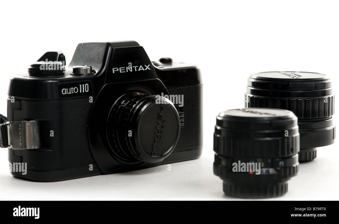 Pentax Auto 110 mini fotocamera reflex da 1978 Foto Stock