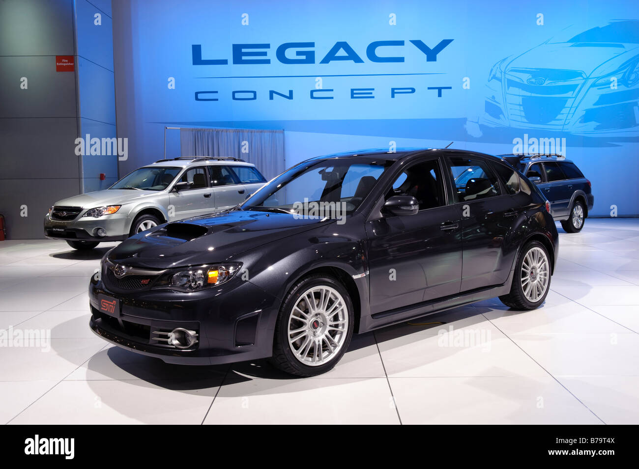 2009 Subaru WRX STi al North American International Auto Show di Detroit Michigan STATI UNITI Foto Stock