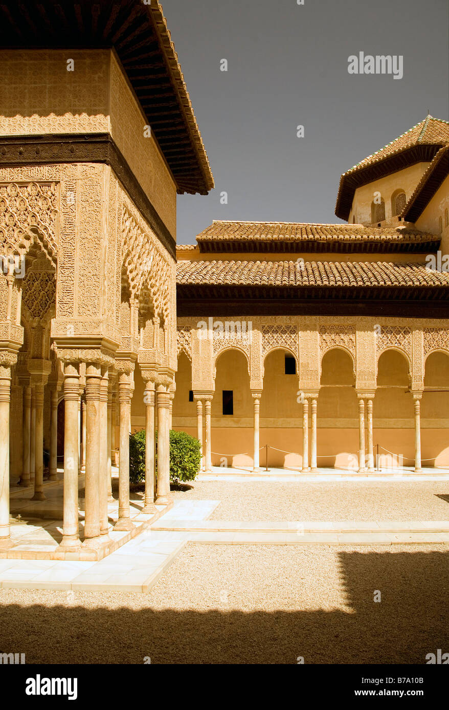 Alhambra nasrid palazzi granada arabo orientale Foto Stock