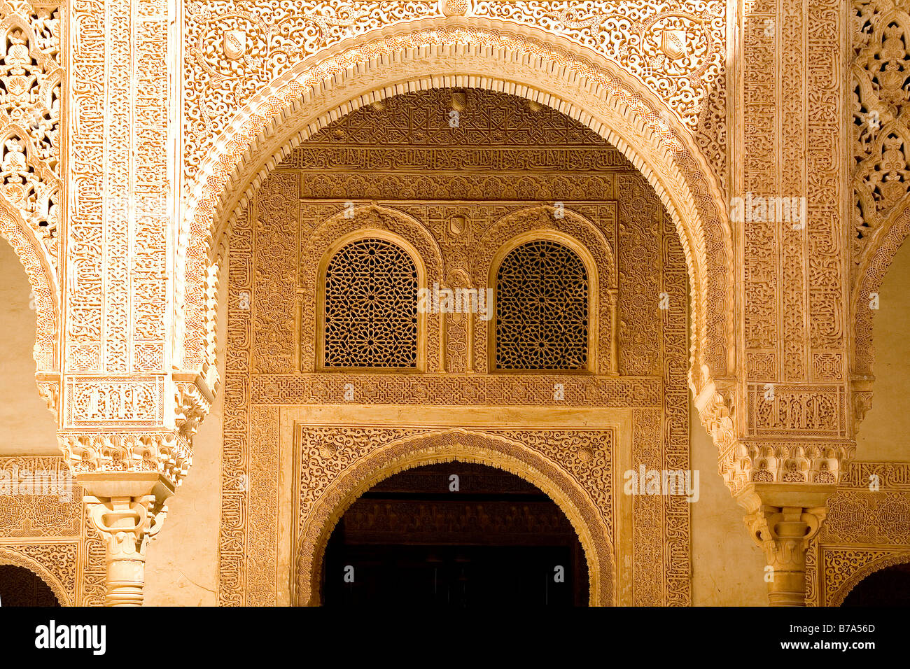 Alhambra nasrid palazzi Andalusia Spagna europa Foto Stock