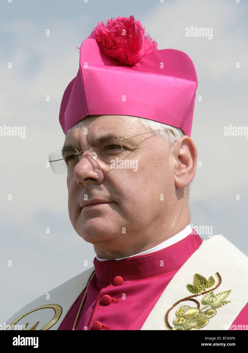 Il vescovo Gerhard Ludwig Müller, Vescovo di Regensburg e la Diocesi di Regensburg, Regensburg, Baviera, Germania, Europa Foto Stock