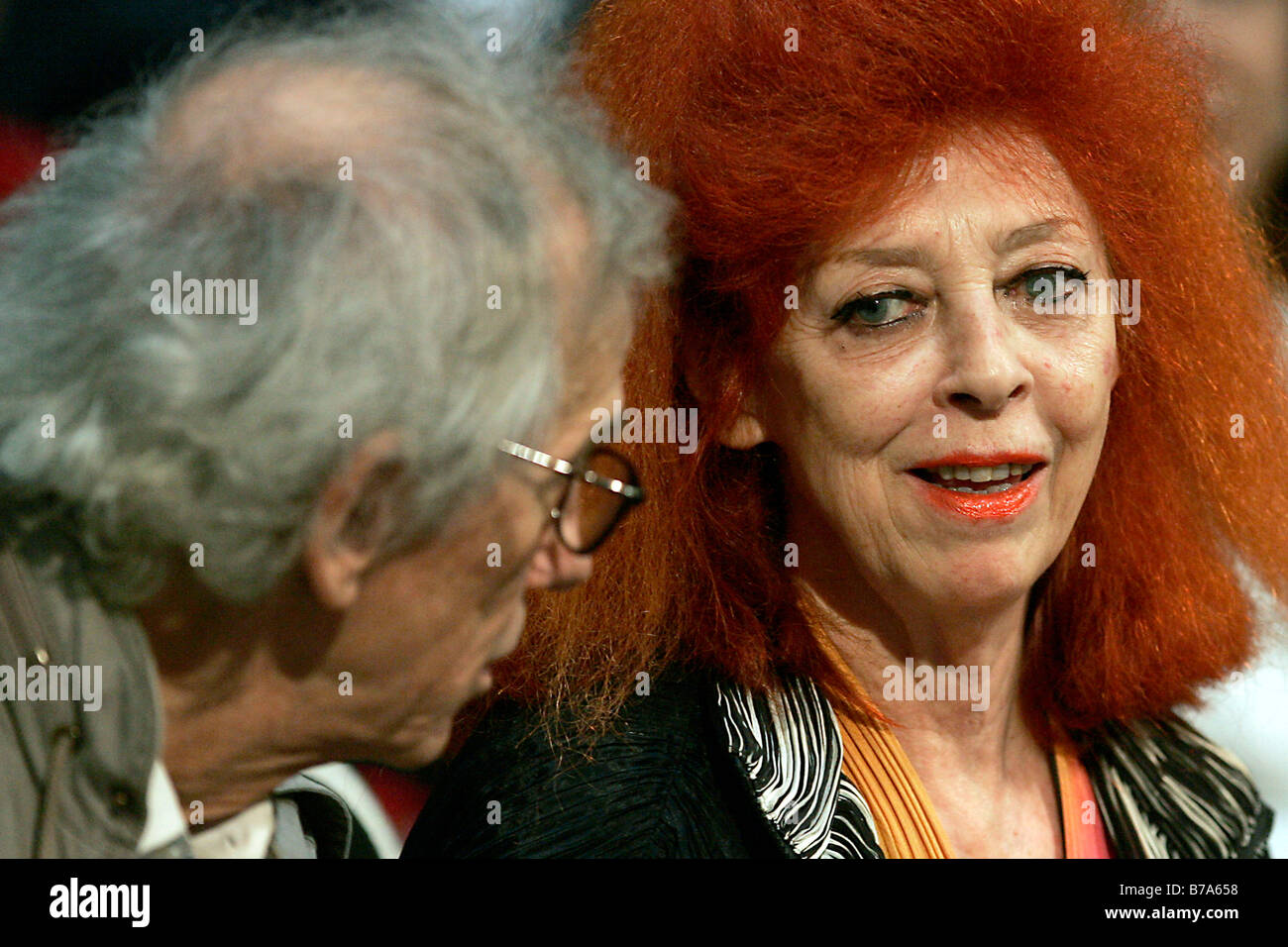 Artista coppia sposata Christo e Jeanne-Claude in Passau, Baviera, Germania, Europa Foto Stock