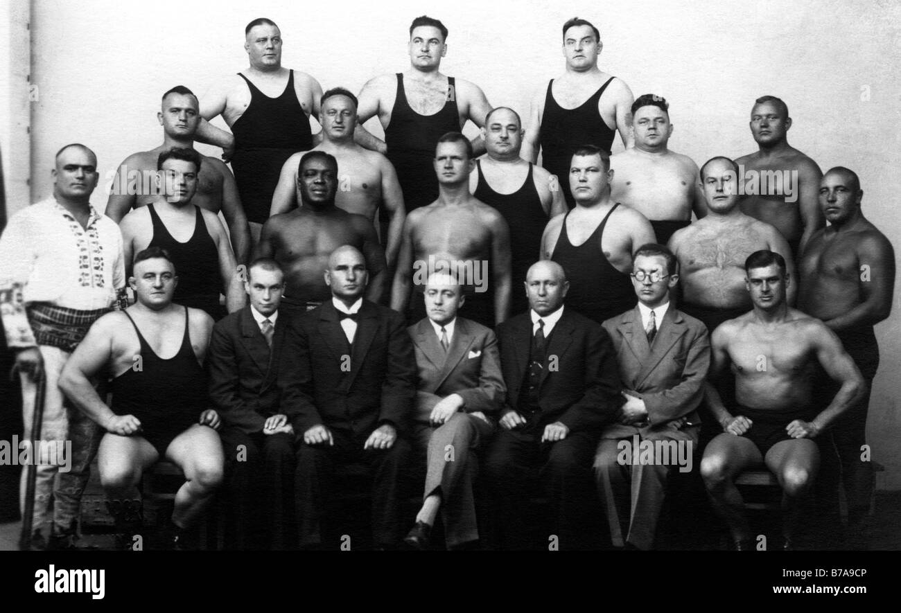 Foto storiche, wrestling league, ca. 1915 Foto Stock