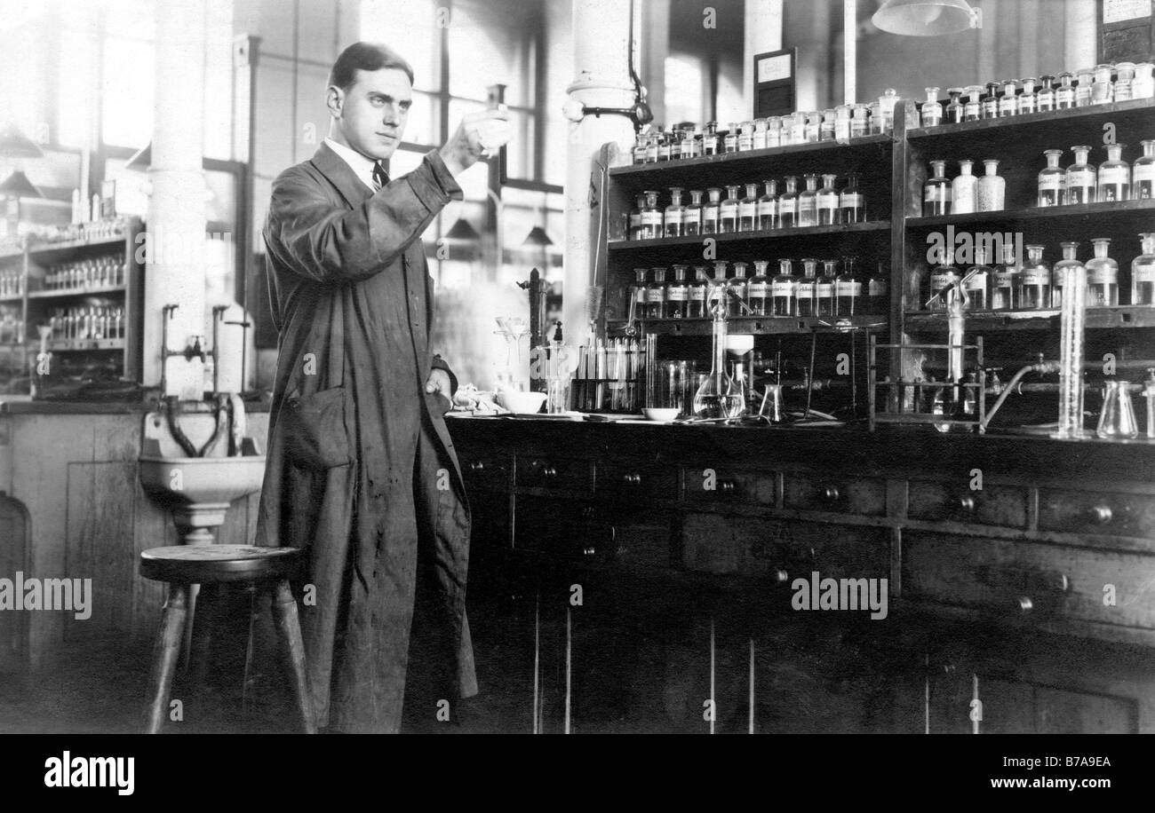 Foto storiche, farmacista, ca. 1915 Foto Stock