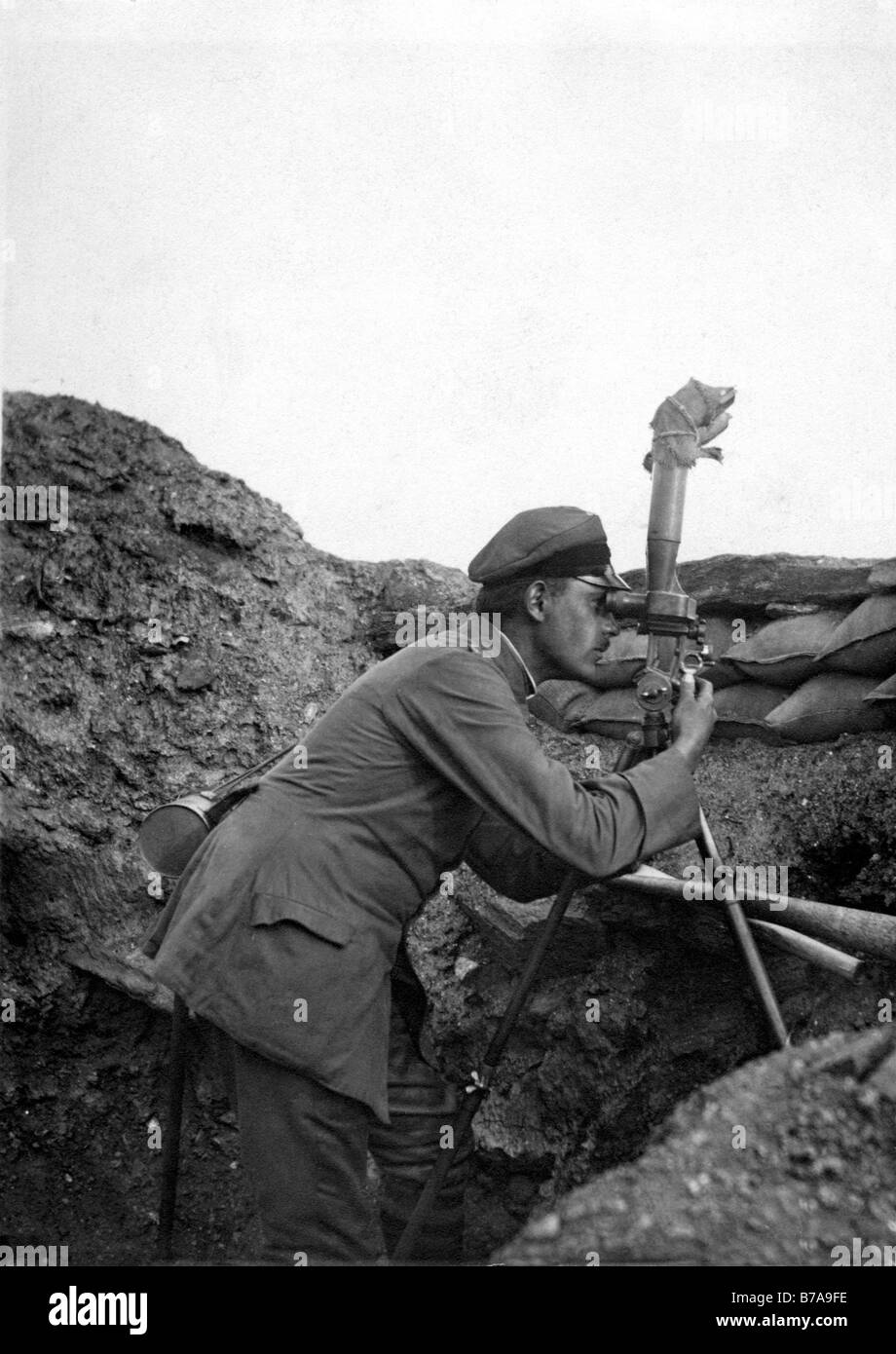 Foto storiche, la prima guerra mondiale, campo occhiali, contrappeso Foto Stock