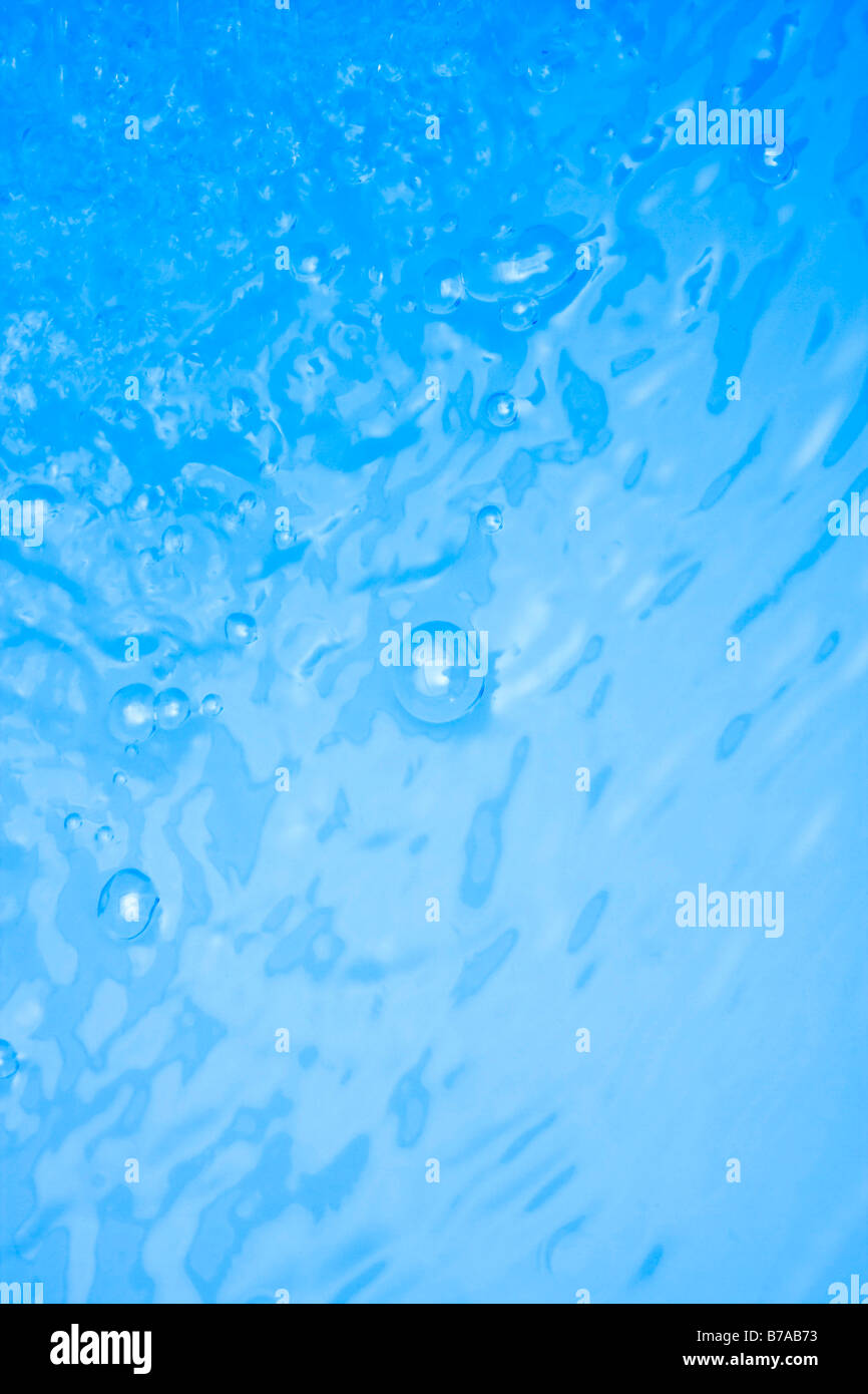 Acqua blu sullo sfondo di superficie Foto Stock
