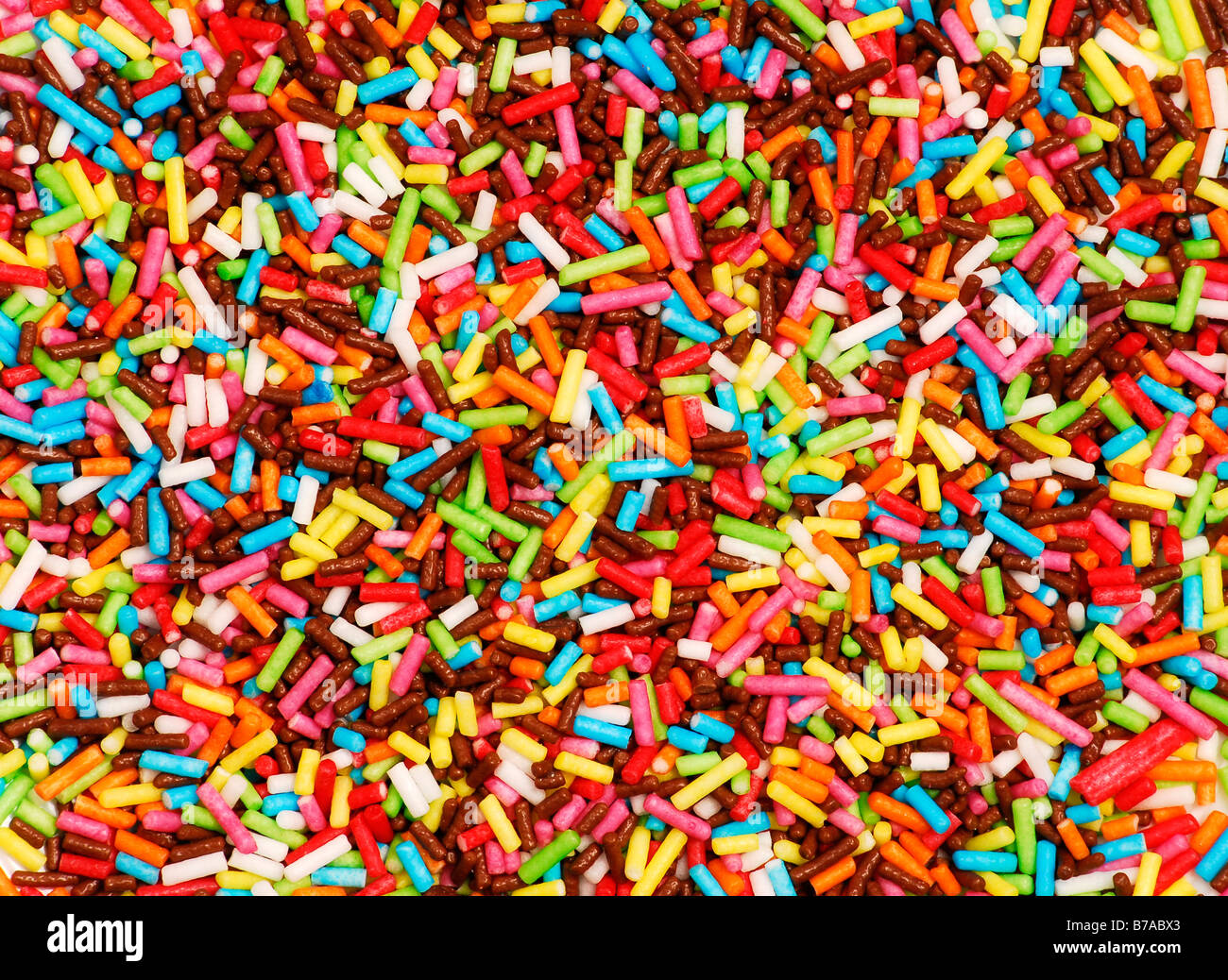 Negli zuccherini colorati di zucchero, sfondo Foto stock - Alamy