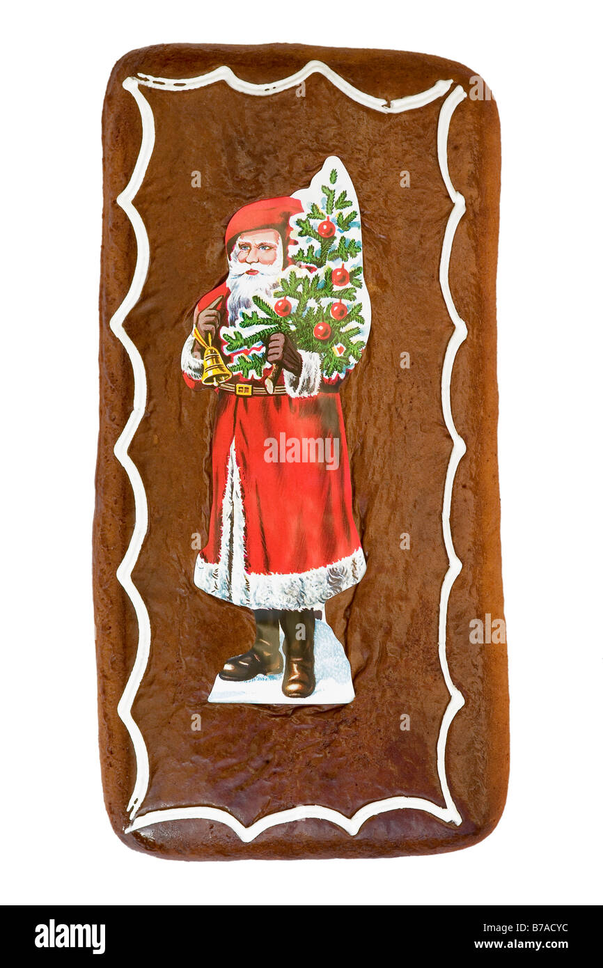 Gingerbread con Santa motif Foto Stock