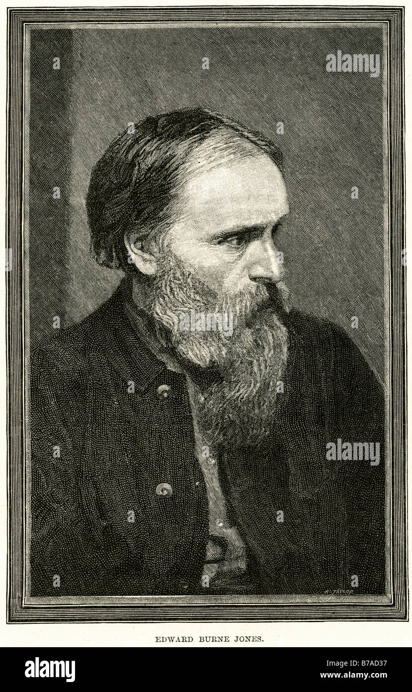 Edward burne jones Sir Edward Coley Burne-Jones, 1° Baronet (28 agosto 1833 - 17 giugno 1898) era un artista inglese e designer Foto Stock