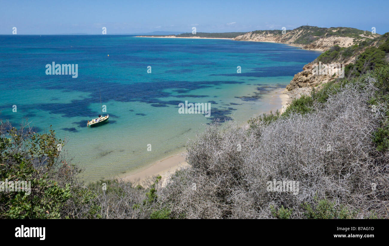 Port Phillip Bay, Parco Nazionale Point Nepean, australia Foto Stock