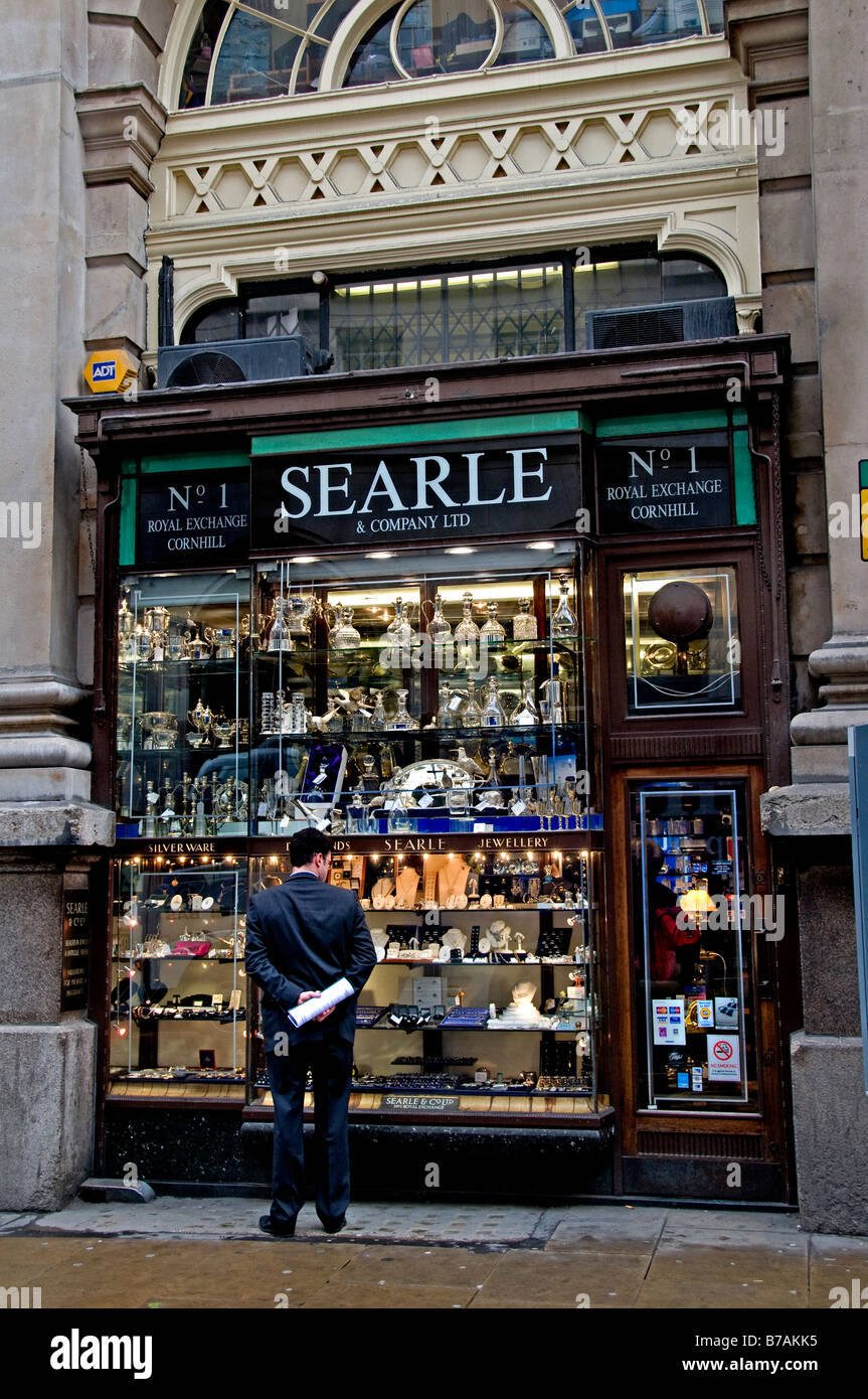 Searle Royal Exchange nr 1 Shopping di lusso Fine gioielliere internazionale Foto Stock