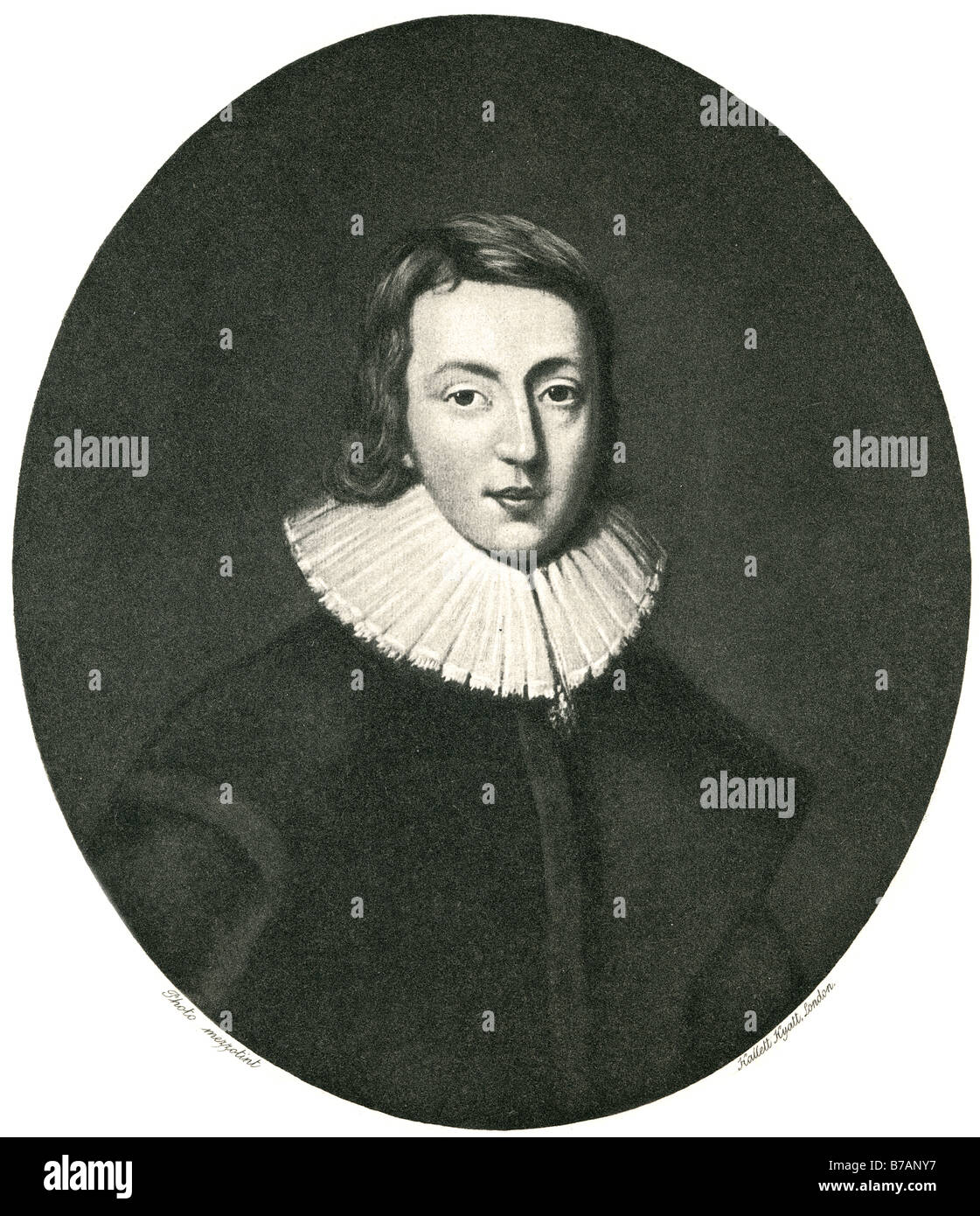 John Milton II (9 dicembre 1608 - 8 novembre 1674) fu un poeta inglese, autore, polemista e funzionario per il Commonwealth Foto Stock