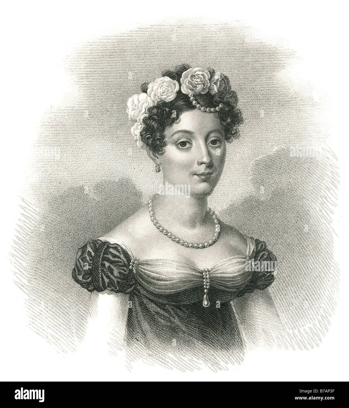 Madame catalani al momento della restaurazione borbonica, re Luigi XVIII volle affidare il teatro per il soprano Angelica C Foto Stock