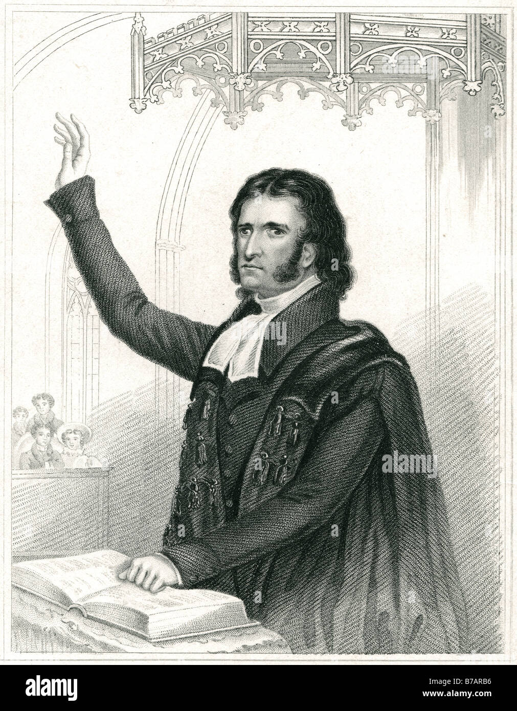 Edward Irving (agosto 4, 1792 - 7 dicembre 1834), un pastore scozzese, generalmente considerato come la figura principale dietro il foundati Foto Stock Edward Irving (agosto 4, 1792 - 7 dicembre 1834), un pastore scozzese, generalmente considerato come la figura principale dietro il foundati Foto Stock