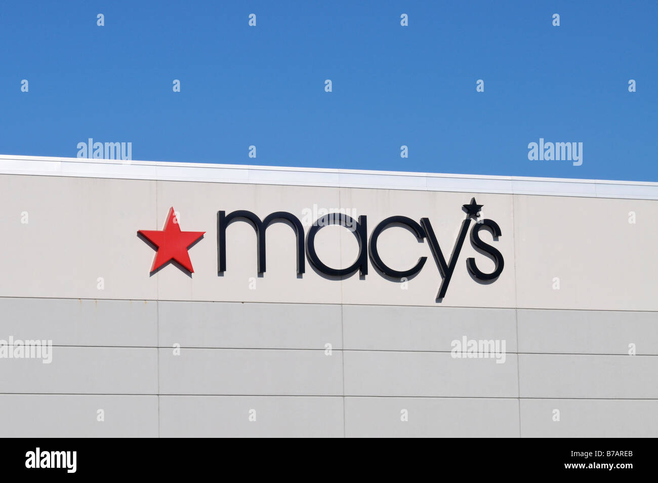 Segno per i magazzini Macy's negli Stati Uniti Foto Stock