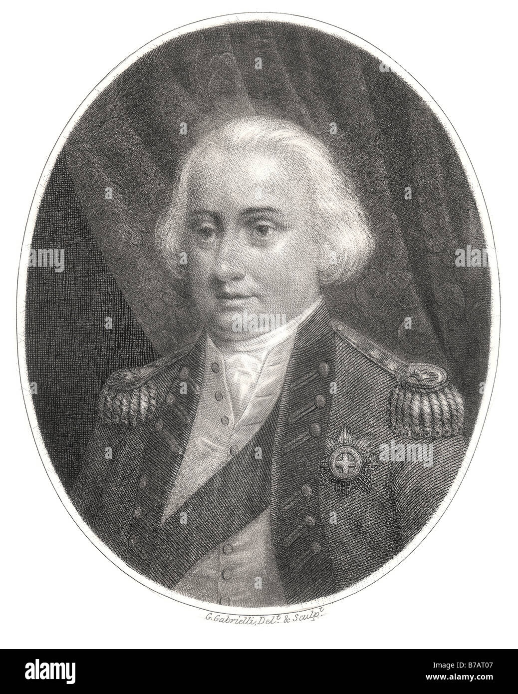 Charles Cornwallis primo marchese Cornwallis 31 Dicembre 1738 - 5 ottobre 1805 ufficiale dell'esercito britannico e amministratore coloniale Foto Stock