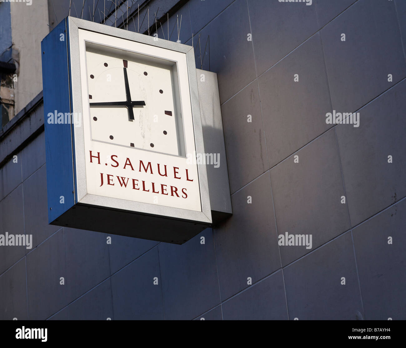 H Samuel gioiellerie High street negozi e shopping Gennaio 2009 Foto Stock