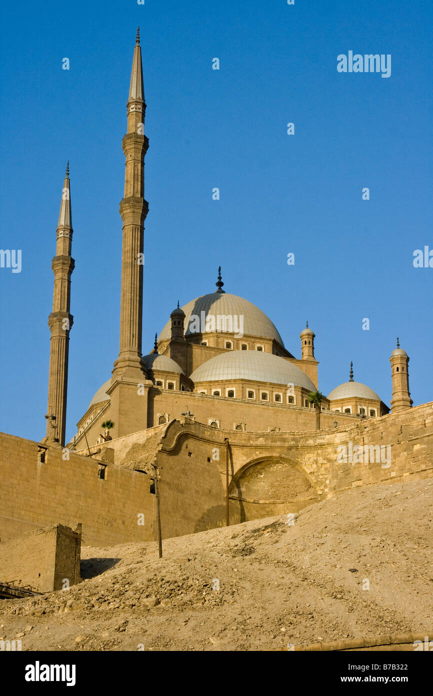 Moschea di Mohammed Ali nella Cittadella del Cairo in Egitto Foto Stock