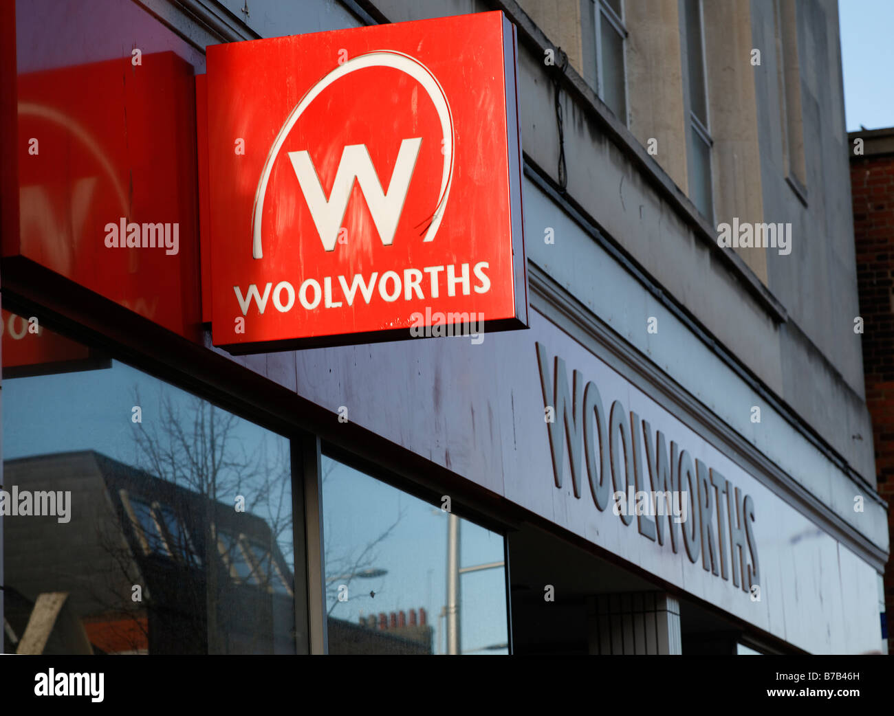 Woolworths High street negozi e shopping Gennaio 2009 REGNO UNITO Foto Stock
