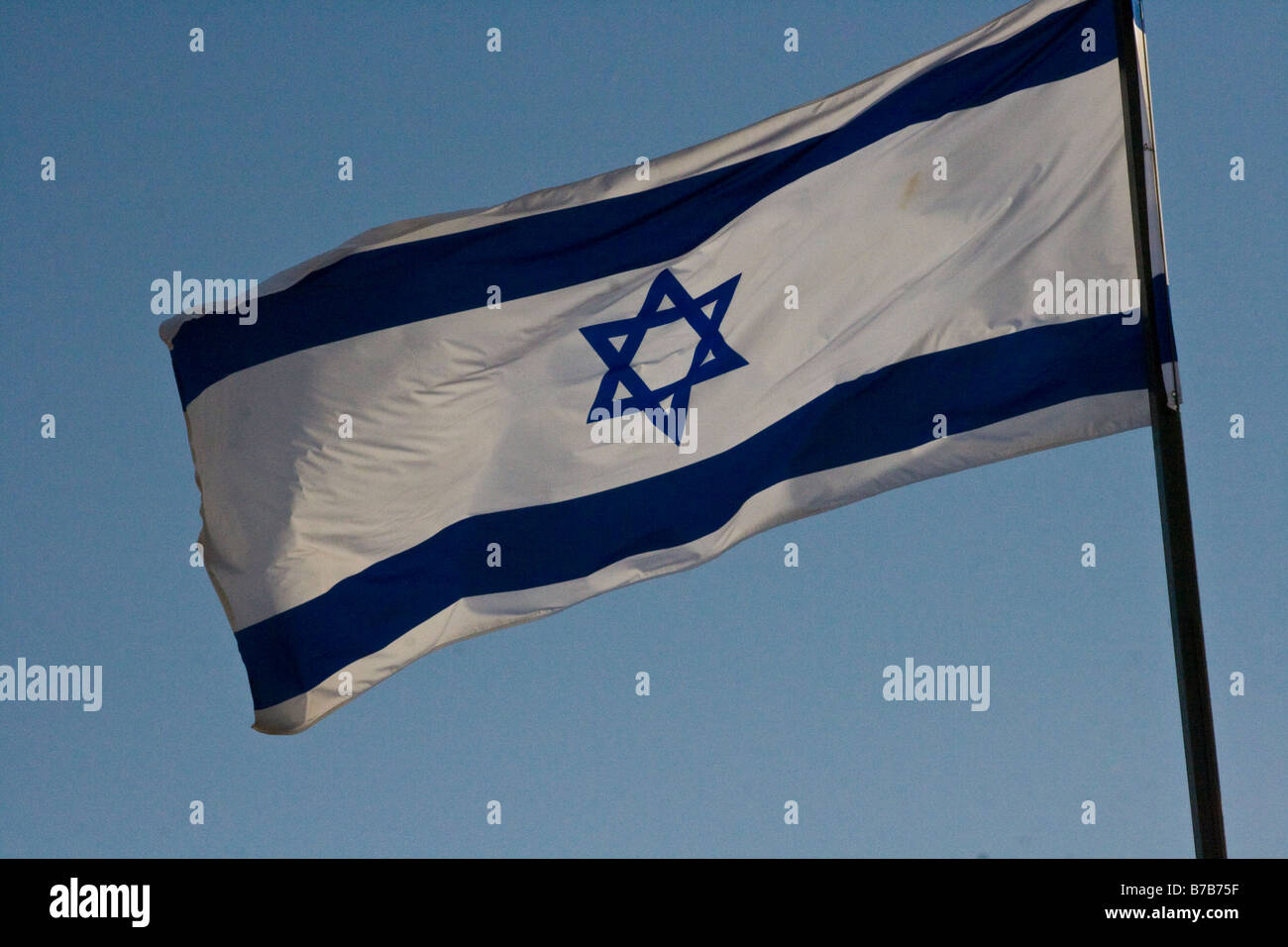 Bandiera di Israele Foto Stock