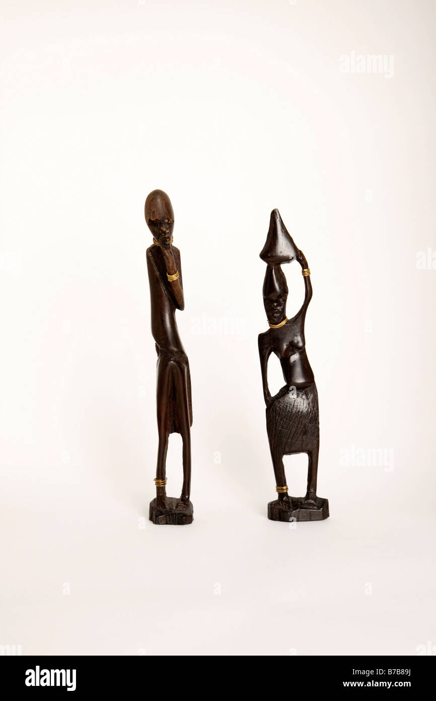 Sud sculture africane di persone Foto Stock