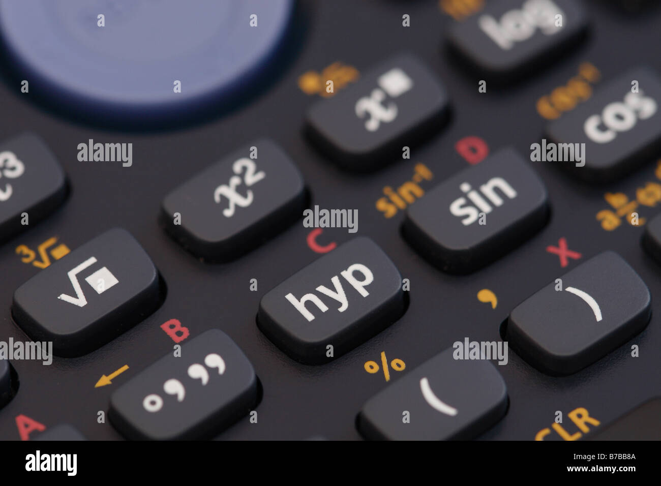 Scientifica calcolatrice matematica mostra seno coseno matematica avanzata  i pulsanti Foto stock - Alamy