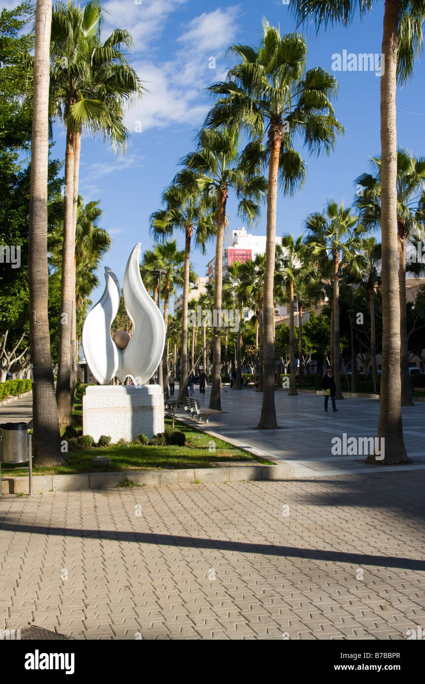 Visualizzare fino la Rambla De Belen Almeria Spagna Foto Stock