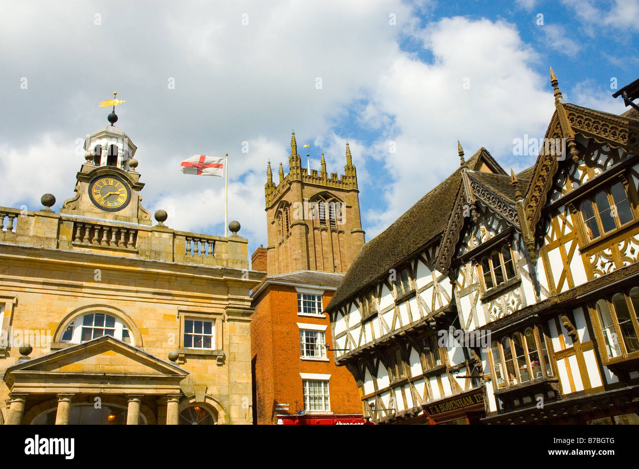 Ludlow town centre REGNO UNITO. Foto Stock