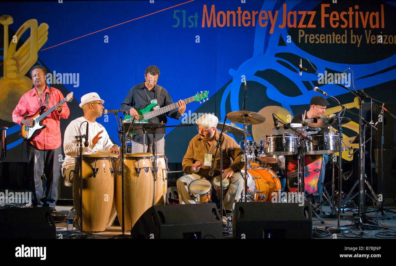 AFRO-cubano preformato di fusione nella 51a MONTEREY JAZZ FESTIVAL Monterey in California Foto Stock