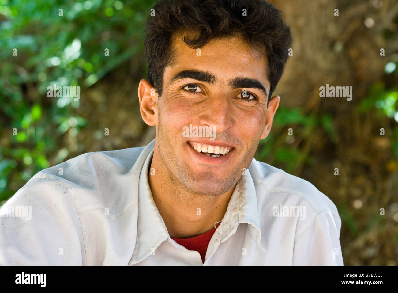 Giovane uomo iraniano in Yazd Iran Foto Stock