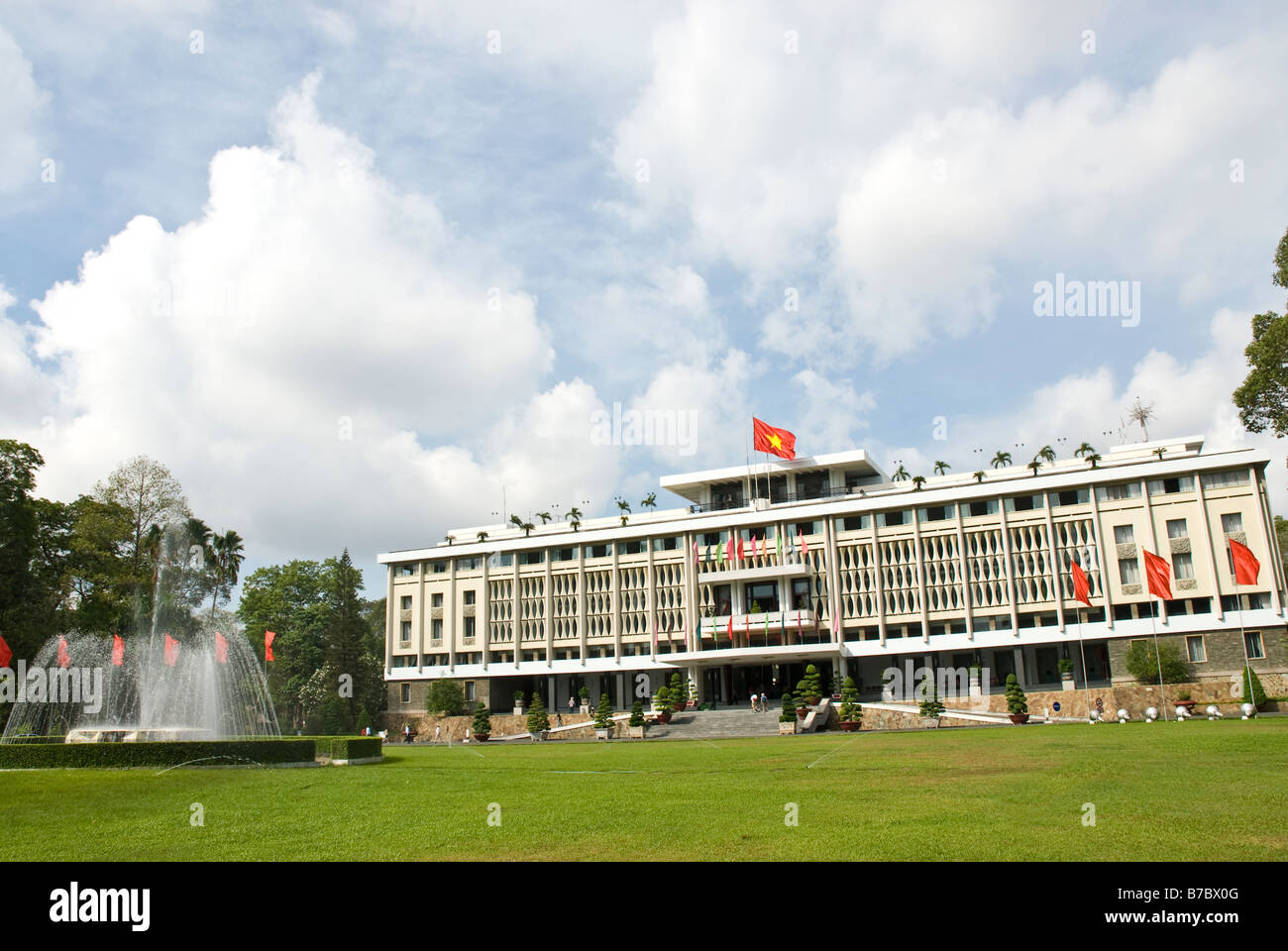 Palazzo della Riunificazione a Saigon, Vietnam Foto Stock